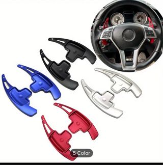 Levas de volante plateadas