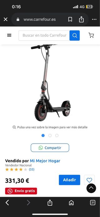 Patinete Eléctrico Cecotec Bongo D40 XL