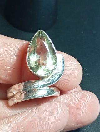 Anillo Plata Ley topacio 