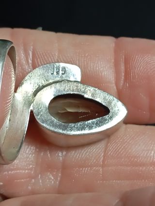 Anillo Plata Ley topacio 