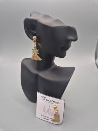 Pendientes Acero Virgen del Pilar