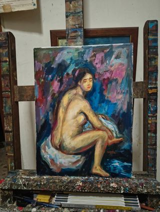 Quadro Nudo Donna Acrilico