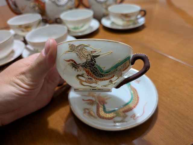 Servizio da tè cinese vintage porcellana