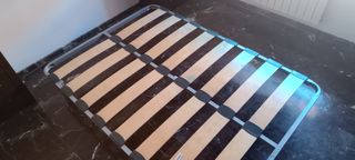 Somier 1,35x1,90 Metal/Madera. 