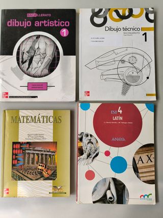 VARIOS LIBROS DE BACHILLERATO 1 y 2