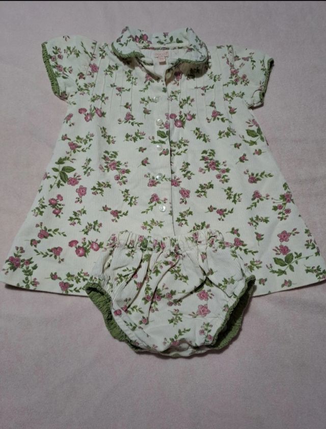 Conjunto Vestido y Braguita Gocco Flores✅️Muy Nu