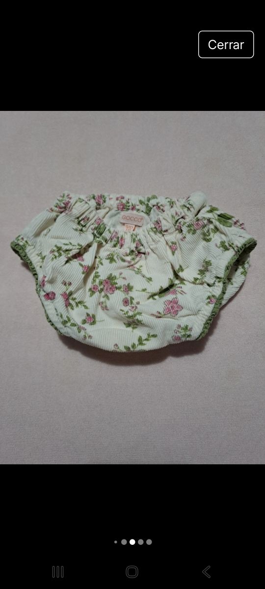 Conjunto Vestido y Braguita Gocco Flores✅️Muy Nu