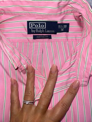 Camisa Polo Ralph Lauren Rayas Rosas