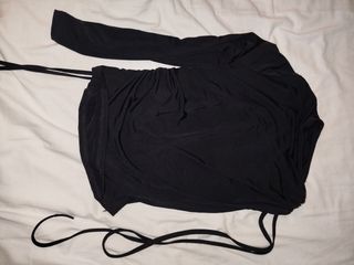 Camisa negra manga larga