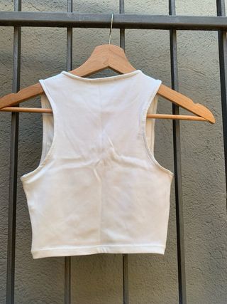 Top corto blanco
