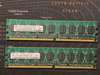 2x Samsung 1GB DDR2 RAM PC2-5300E