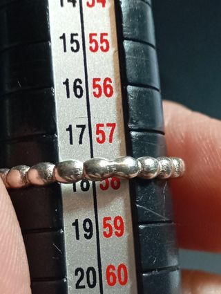 Anillo Plata Ley granate 