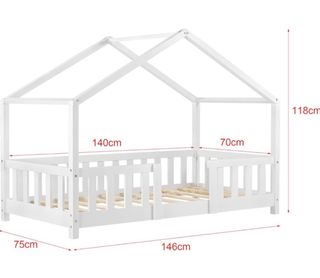 Cama Montessori Blanca + colchón A ESTRENAR