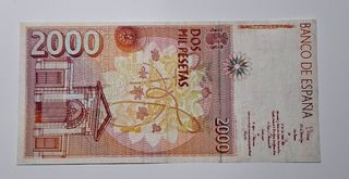 2000 Pesetas 1992 Sin Serie 8590