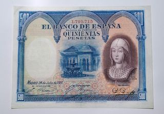 500 Pesetas 1927 Sin serie 1791