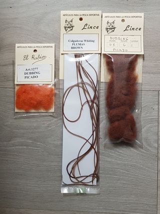 Material pesca: Dubbing y Plumas Whiting