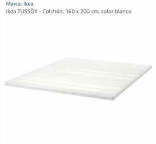 Colchón IKEA TUSSÖY 160x200 cm blanco