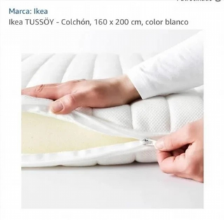 Colchón IKEA TUSSÖY 160x200 cm blanco