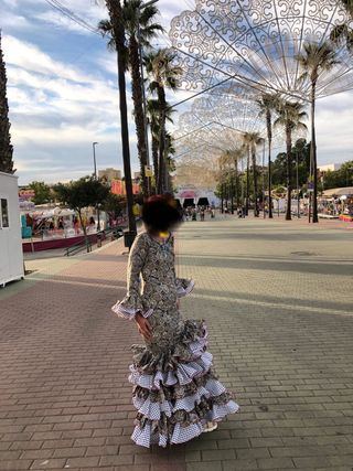 Vestido de flamenca con volantes