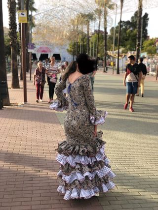 Vestido de flamenca con volantes