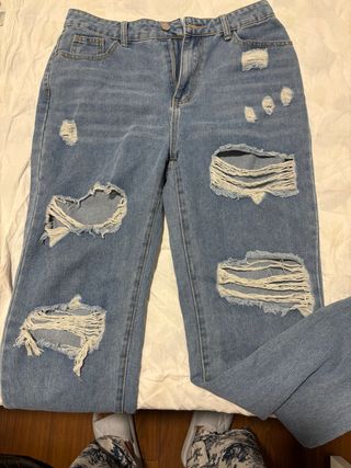 Pantalón Jean Roto Azul