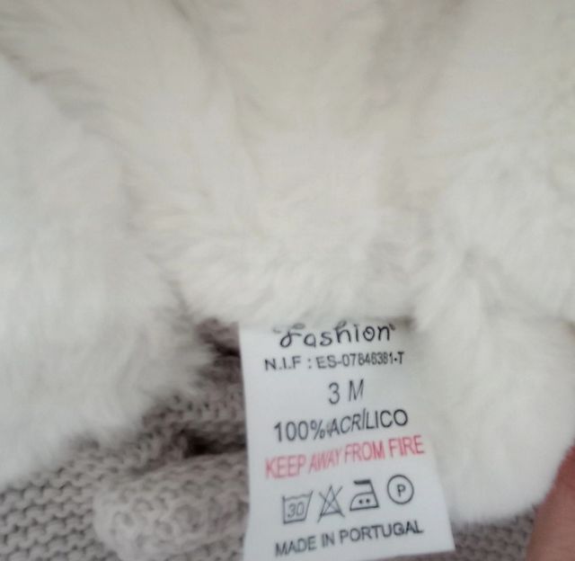 Conjunto San Francisco bebé 3 meses