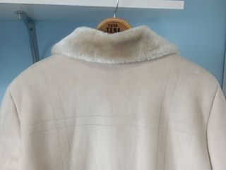 Chaquetón beige talla 42