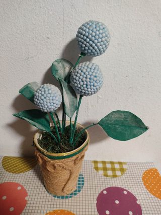 Flor artificial azul decorativa - gratis
