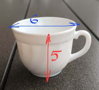 Tazas de café, Arcopal (ARC). Juego de 6.