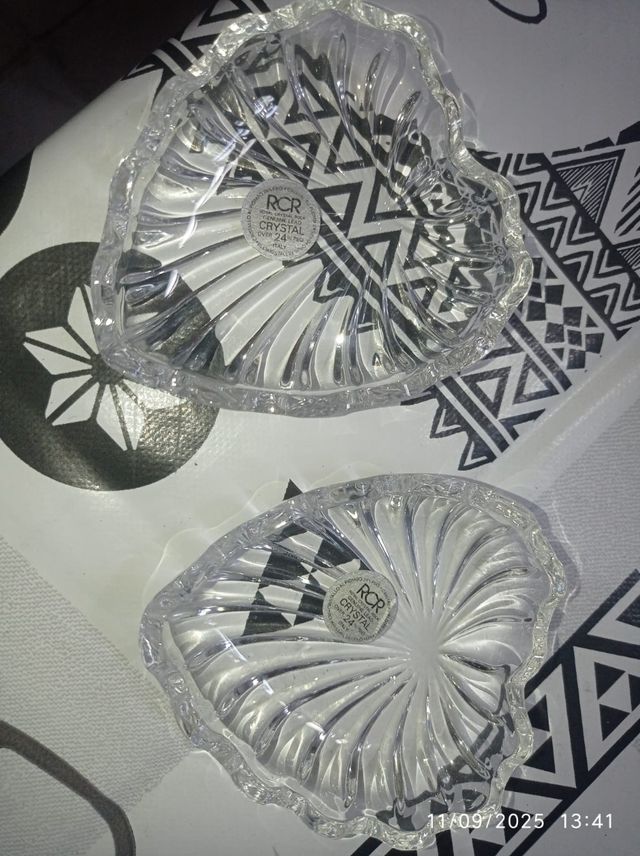 Portagioie RCR a forma di cuore in cristallo