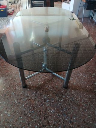 Mesa cristal años 70