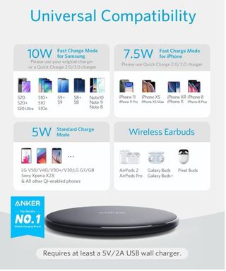 Cargador Inalámbrico Anker