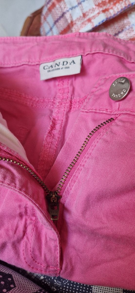 Pantalón pirata señora rosa