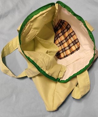 Bolso Tote Floral Rosa y Verde