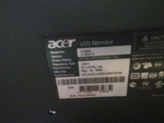 Monitor ordenador Acer Negro