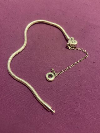 Pulsera Pandora Corazón Plata 925 19cm