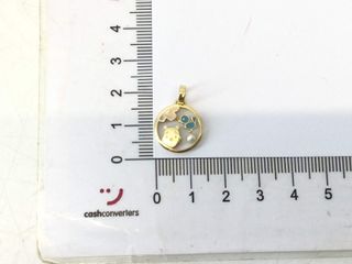 colgante oro 18k con piedra
