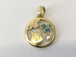 colgante oro 18k con piedra
