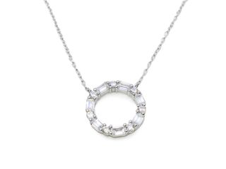 collar plata 925mm con piedra con circonita 19 5cm