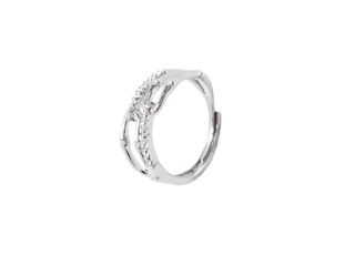 anillo plata 925mm con piedra con circonita t. 1 (13,05 mm)