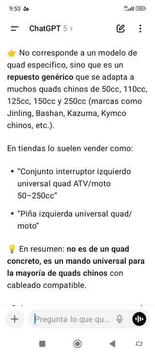Mando universal moto: luces, claxon intermitentes