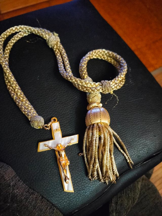 Cordón de Comunión Dorado y Blanco