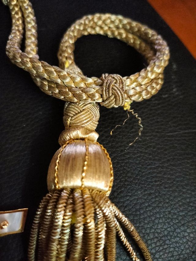 Cordón de Comunión Dorado y Blanco