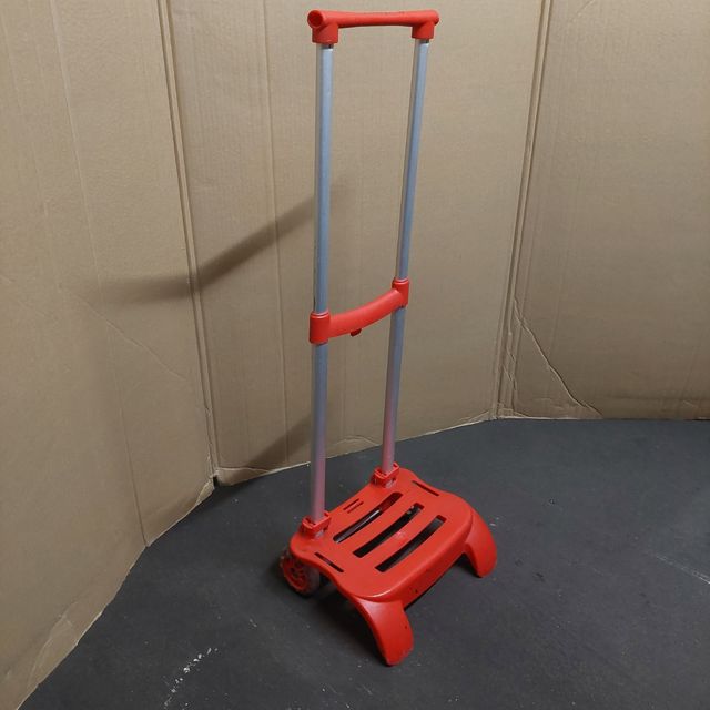 Carro plegable mochila colegio niño color rojo