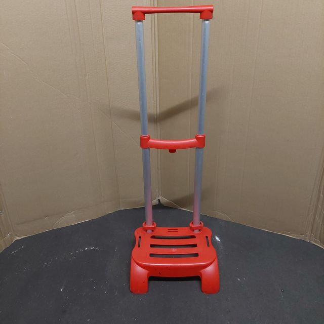 Carro plegable mochila colegio niño color rojo