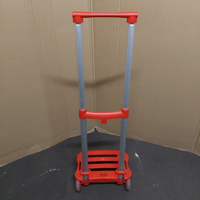 Carro plegable mochila colegio niño color rojo