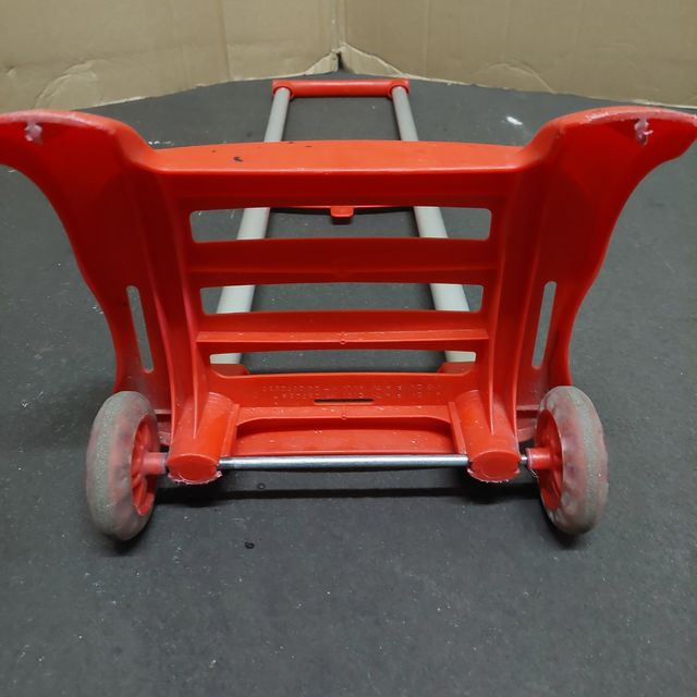 Carro plegable mochila colegio niño color rojo