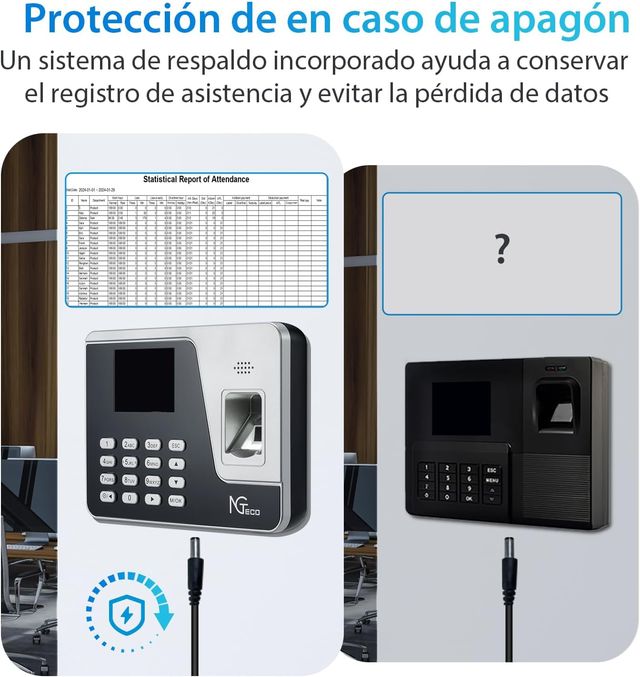 Control horario empleados con Huella / sin cuota
