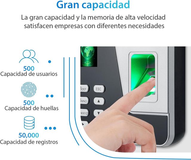 Control horario empleados con Huella / sin cuota