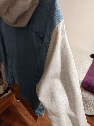 Chaqueta Vaquera con Capucha Talla L